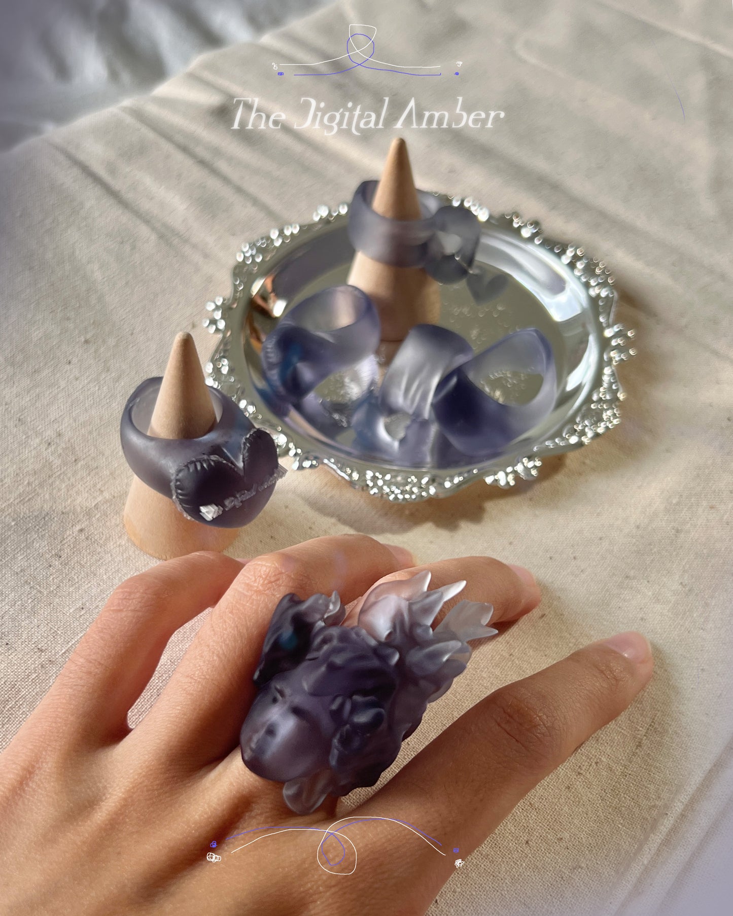 ✧ㅇ*・Smoky Medusa Ring・✧ㅇ*