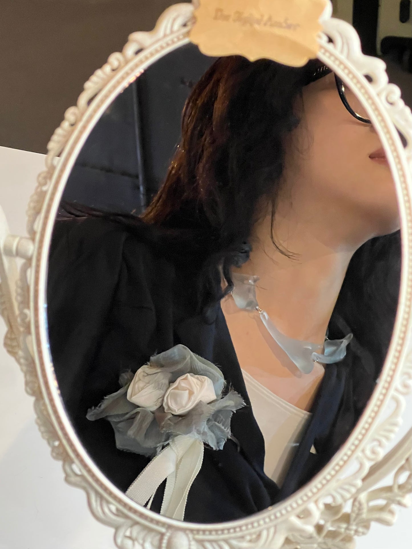 *⁂*✲ Ice Blue Amber Chain ⁂*✲゚*