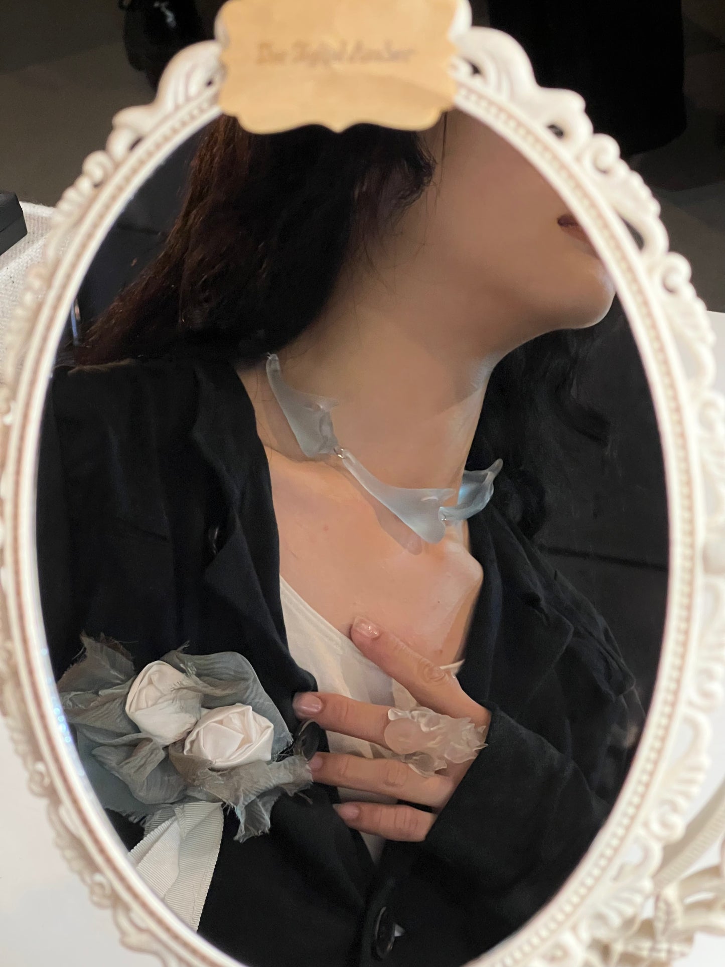*⁂*✲ Ice Blue Amber Chain ⁂*✲゚*